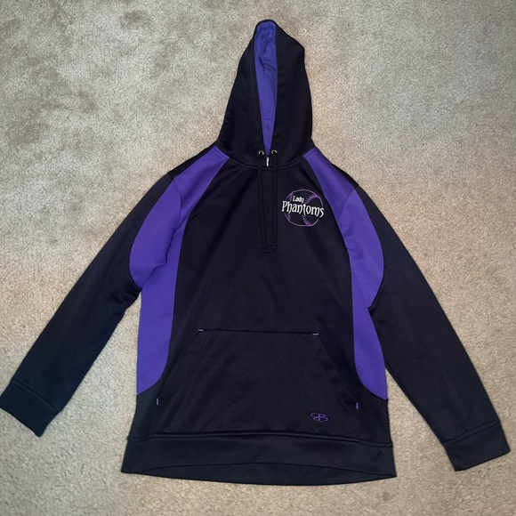 BoomBah Youth Purple & Black Lady Phantoms Hoodie size YL - Picture 4 of 11